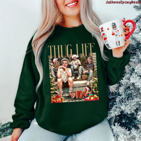 Thug Life White Christmas Shirt, Christmas White Movie 1954 Sweatshirt, Matching Christmas Shirts, Christmas Group Shirts, Christmas Gift