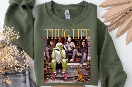 Thug Life Christmas Movie Shirt, Christmas Friends Sweatshirt, Thug Life Christmas Movie Sweater, Christmas Gifts, Ugly Sweater