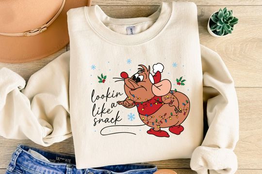 Looking Like A Snack Shirt, Gus Gus Sweatshirt, Disney Gus Gus Shirt, Disney Christmas Shirt, Disney Christmas Sweatshirt, Christmas Shirt