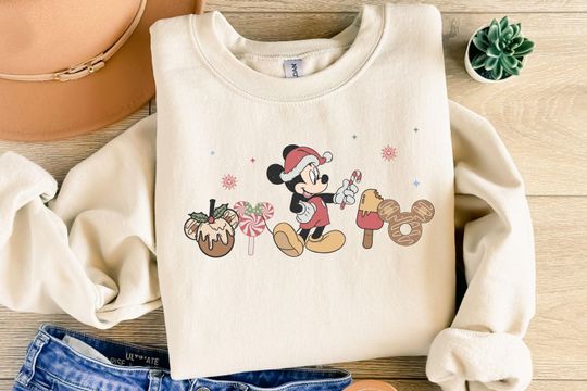 Mickey Christmas Shirt,Disney Christmas Sweatshirt,Candy Christmas Shirt,Mickey Candy Christmas Shirt, Disney Christmas Shirt, Christmas Tee