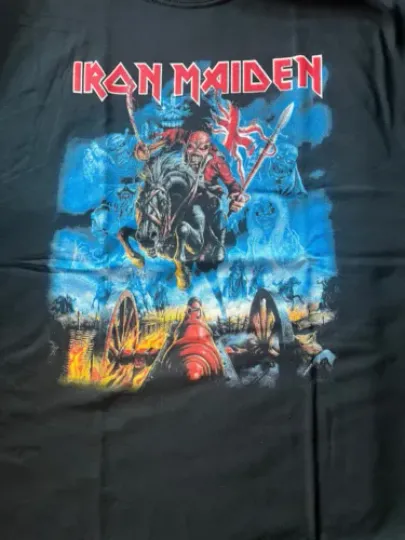 Iron Maiden T-Shirt Mens  Black Rock Music Legacy Beast Flag xxl