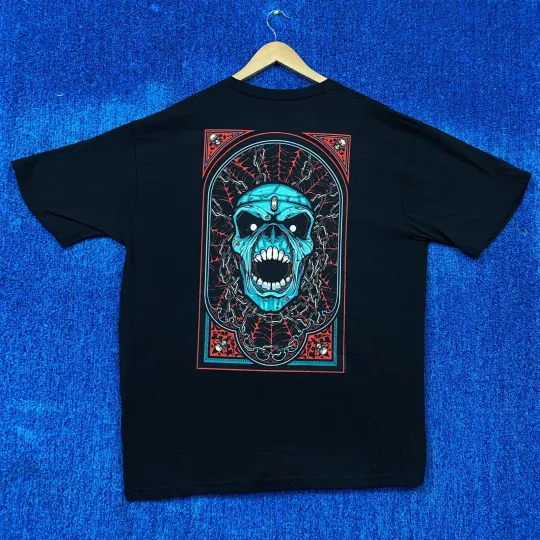 Iron Maiden Piece of Mind Eddie Tarot Heavy Metal Tee 2X
