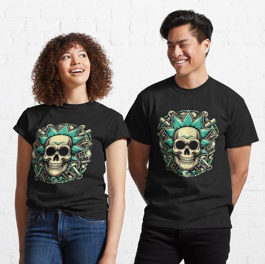 Rick an Rickandmorty, Skull head Classic T-Shirt