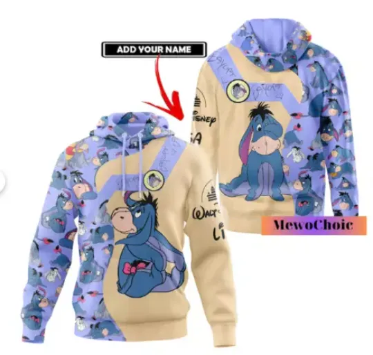 Eeyore Winnie Pooh 3D HOODIE HALLOWEEN GIFT CHRISTMAS GIFT BEST PRICE US SIZE