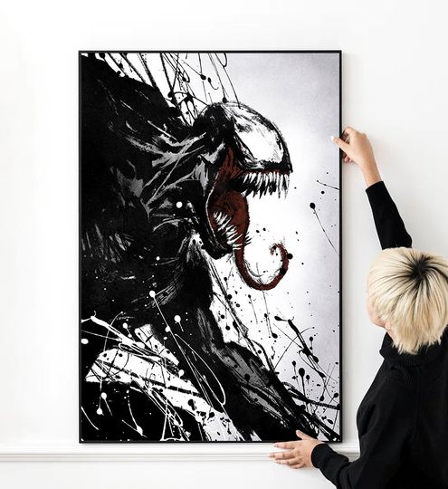 Venom Movie Poster High Quality Print Photo Wall Art Canvas Cloth Multi size for Gift
