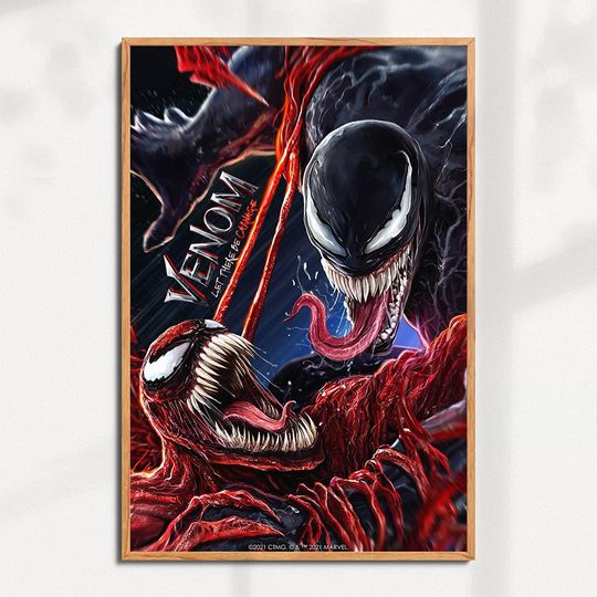 Venom Let There Be Carnage Movie Poster - Wall Art - Gifts for Him/Her - Home Decor - Wall Decor - Unique gift
