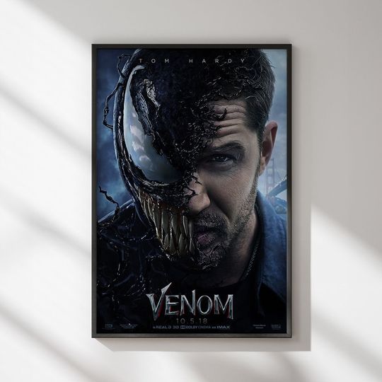 Venom Movie Poster, Classic Movie Wall Art for Room Decor, Great gift to give