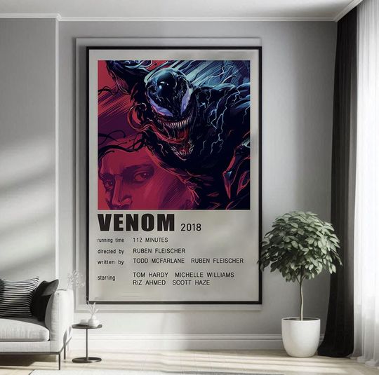 Venom (2018) Movie Poster| Canvas Poster| Minimalist Poster| Art Print| Gifts for Lover| Mural Painting| Home Decoration