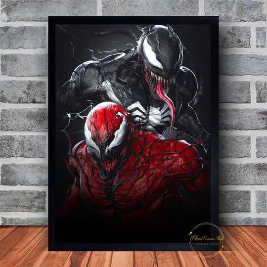 Venom Movie Poster Canvas Wall Art Family Bedroom Decor