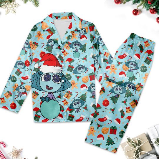 Envy Inside Out Christmas Pajamas, Inside Out 2 Xmas Holiday Pajamas Set, Inside Out 2 Christmas Gift For Women, Magic Kingdom Shirt