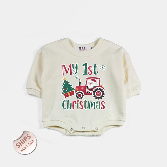 Custom Christmas Initials Baby Bodysuit, Baby First Christmas Outfit, Personalized Newborn Christmas Clothes, Baby Shower Gift