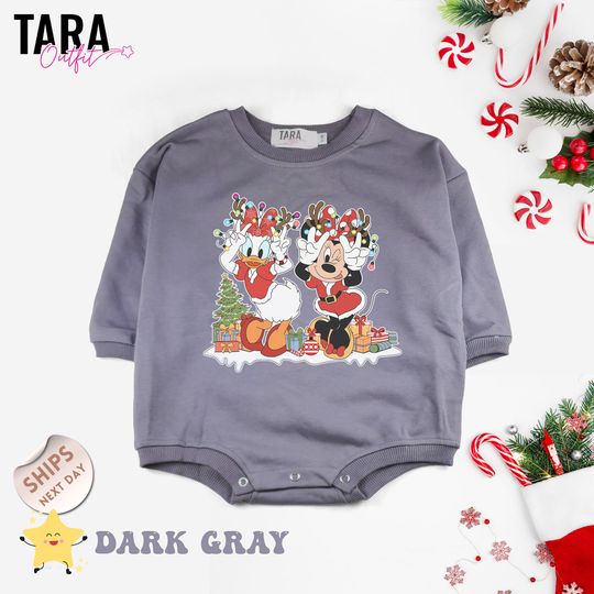 Minnie and Daisy Christmas Baby Bodysuit, Vintage Disney Besties Baby Romper, Kids Minnie Christmas Tee, Baby Shower Gift