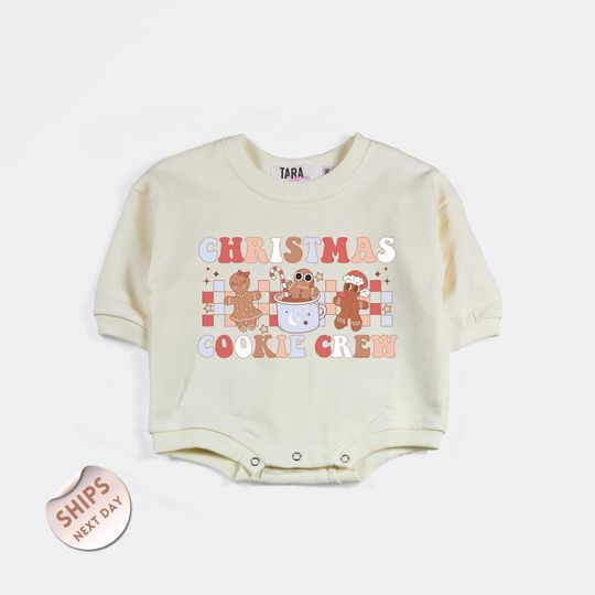 Christmas Cookie Crew Baby Bodysuit, Gingerbread Cookies Cute Toddler Kids Sweatshirt, Matching Holiday Gifts, Baby Shower Gift