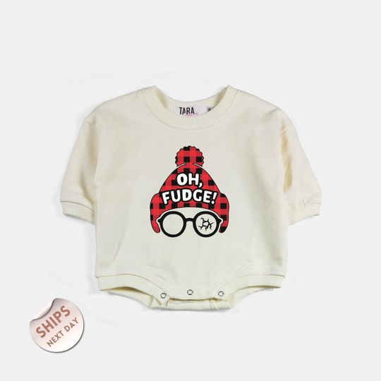 Oh Fudge Baby Bodysuit, Christmas Vintage Baby Shirt, Oh Fudge Toddler Sweatshirt, Christmas Vintage Baby Shirt, Baby Shower Gift