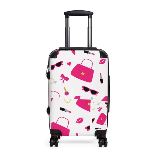 Pink Barbie Girl Suitcase