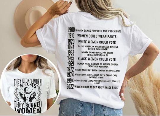 They Didn't Burn Witches Shirt, They Burned Women, Women's Rights Shirt, Feminist Witch Shirt, Women Empowerment Tee, Witch History Tee