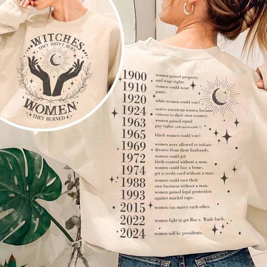 They Didn't Burn Witches They Burned Women Shirt, Feminist Halloween Shirt, Witchy Feminist Shirt, Women's Rights Shirt, Girl Power Tee