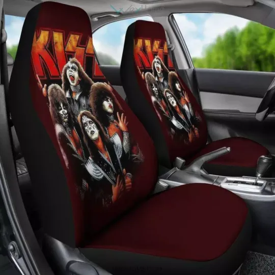 Kiss Band Art Car Seat Covers, Music Gift Idea Car seat cover