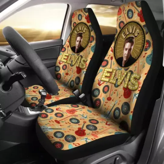 Elvis Presley Car Seat Covers Music Car Accessories ver2 For Fans (set of 2)