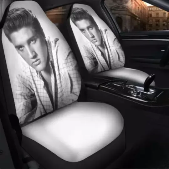 Gift Idea Elvis Presley Music Gift Printed Car Seat Covers (set of 2)