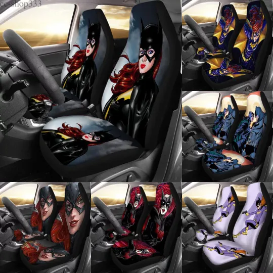 Batgirl 2-Seats Car Seat Covers Universal Pickup SUV Seat Cushion Protectors