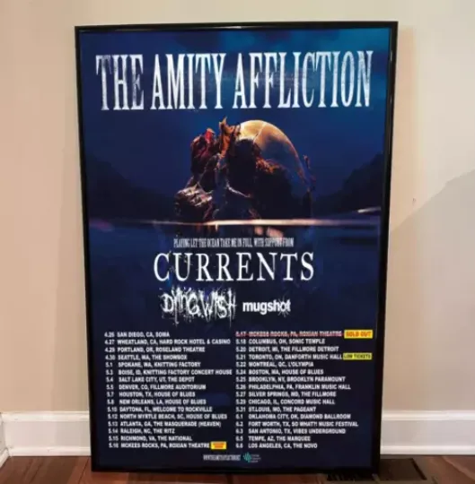 The Amity Affliction - Tour 2024 Poster