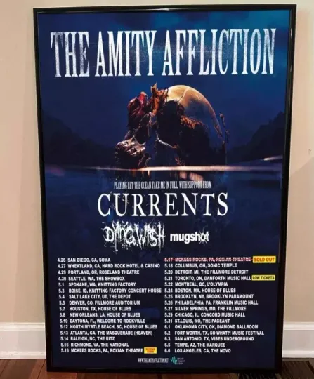The Amity Affliction - Tour 2024 Poster