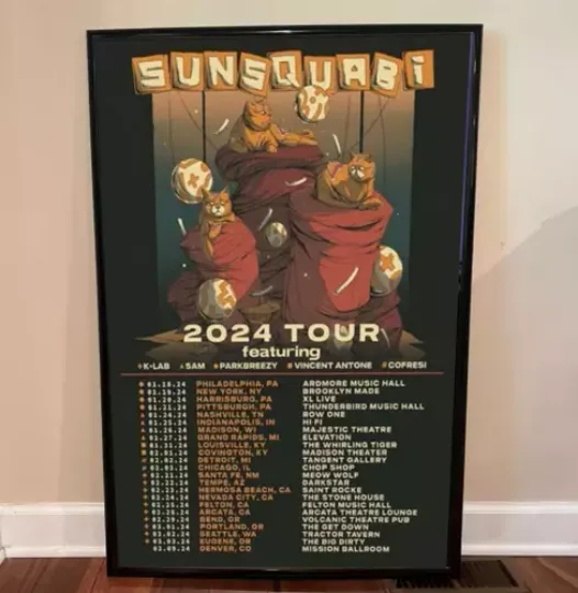 Discover Sunsquabi Tour 2024 Poster