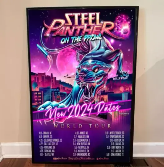 Steel Panther - Tour 2024 Poster