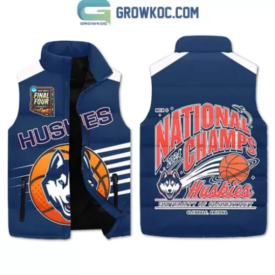 National Champions Huskies Basketball Puffer Jacket