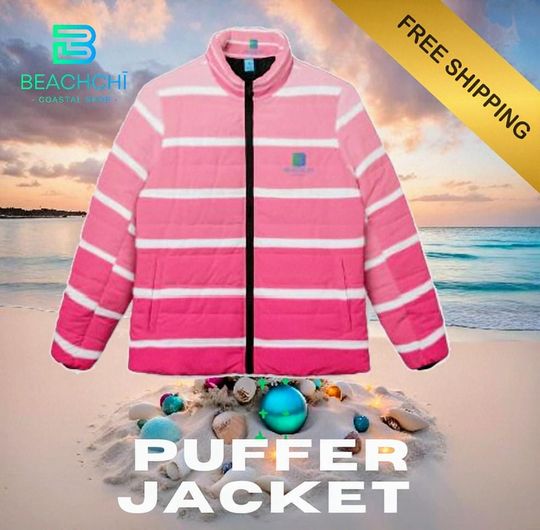 Women's Puffer Jacket, Colorful Winter Coat, Stylish Outerwear. Ski Jacket, Trendy Puffer Coat, Beachchi Puffy Coat, Fall/Winter Jacket