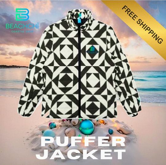 Women's Puffer Jacket, Colorful Winter Coat, Stylish Outerwear. Ski Jacket, Trendy Puffer Coat, Beachchi Puffy Coat, Fall/Winter Jacket