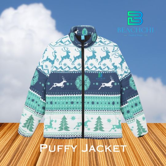 Women's Puffer Jacket, Colorful Winter Coat, Stylish Outerwear. Ski Jacket, Trendy Puffer Coat, Beachchi Puffy Coat, Fall/Winter Jacket