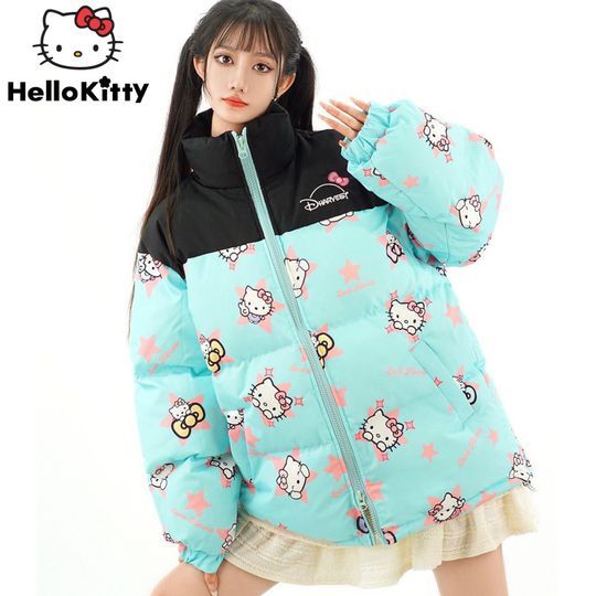 Sanrio Hello Kitty Cute Printed Puffer Jacket