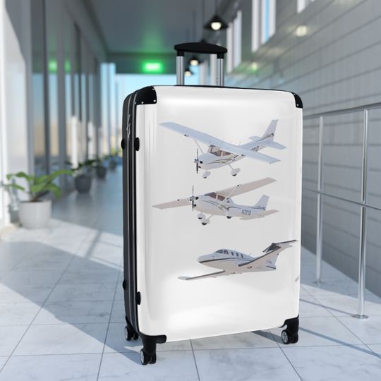 Suitcase , Airplane inspired, plane lovers, stylish, fashionable, unique, gift for him, her, co-worker,