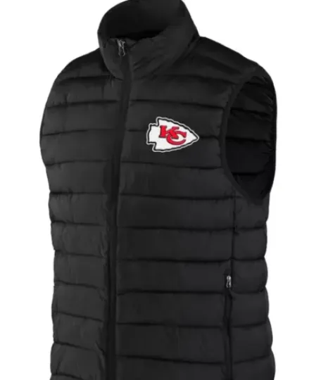 KC Chiefs Sleeveless Puffer Jacket Winter Coat Vest