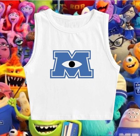 Monsters Inc -Scare Division Disney inspired Crop Top Tank
