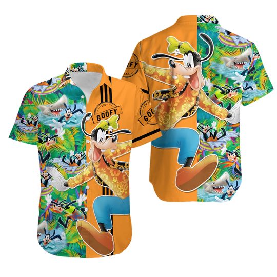 Discover Goofy Button Shirt, Disney Goofy Button