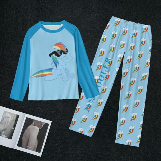 Blue Pony 2 Piece Women's Pajamas