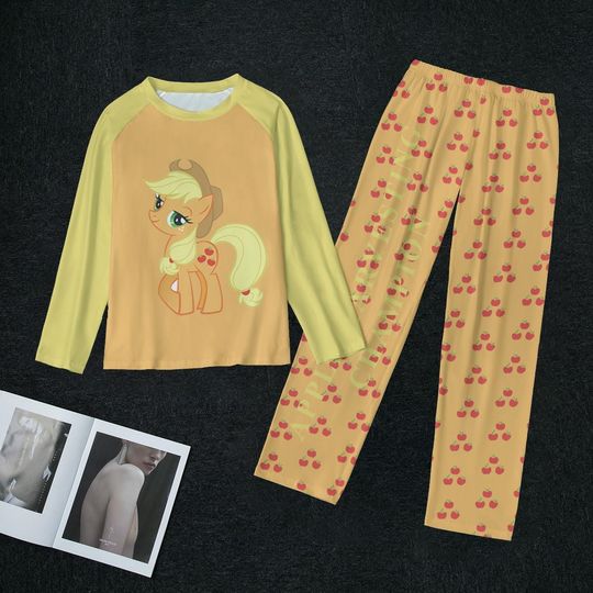 Orange Pony 2 Piece Women's Pajamas