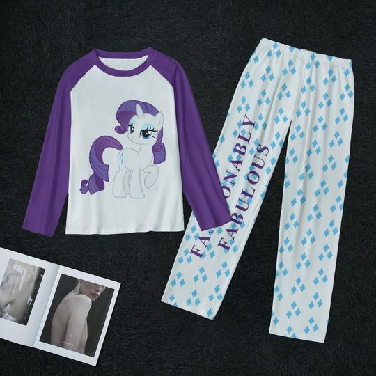 White Pony 2 Piece Women's Pajamas