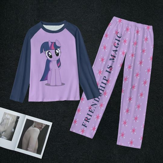 Purple Pony 2 Piece Women's Pajamas