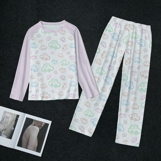 Car Drawing 2 Piece Women's Pajamas
