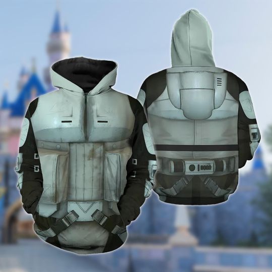 Return Of The Jedi 3D Costume Shirt, Scout Trooper Cosplay Costume Hoodie, Halloween 3D Cosplay Outfit, Movie Character All Over Print Shirt