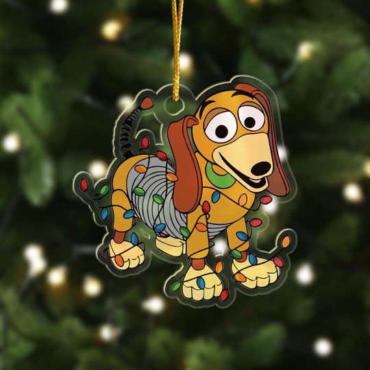 Toy Story Christmas Ornament, Slinky Dog Character Christmas Tree Decor, Funny Movie Xmas Gift For Kid