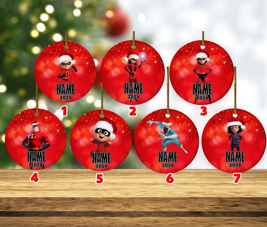 The Incredibles Ornament Incredibles Christmas Ornament Disney Incredibles Ornaments The Incredibles 2 Disney Incredibles Christmas
