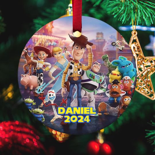 Personalized Toy Story Christmas Ornament, Toy Story Ornament, Buzz Lightyear Ornament, Christmas Ornament, Kids Christmas 2024