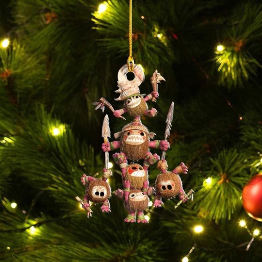 Moana Christmas Acrylic Ornament, Moana Kakamora Ornament, Personalized Christmas Ornament, Kakamora Ornament, Acrylic Ornament