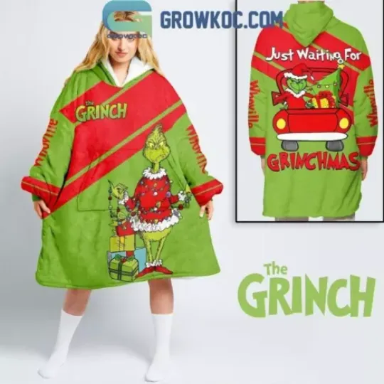 Funny The Grin Just Waiting For Grin Christmas 3D Printed Blanket Hoodie
