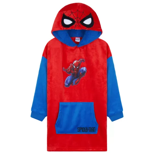 Marvel Spiderman Oversized Blanket Hoodie for Kids and Teens